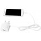 pa0146 W USB Prise Adaptateur avec cable Micro USB, 1 x Port USB, 10 W Blanc