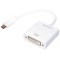 LogiLink UA0245A cable video et Adaptateur 0,14 m DVI USB A Blanc