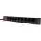 LogiLink PDU9C02 unite de distribution d'energie Noir 9 sortie(s) CA - Unites de distribution d'energie (verticale, Aluminium, N