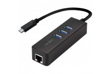 LogiLink UA0283 Ethernet 1000Mbit/s carte reseau - Cartes reseau (Avec fil, USB, Ethernet, 1000 Mbit/s, Noir)