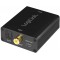 Logili ca0102 coaxial et TOSLINK Convertisseur audio analogique L/R sur table, Circuit de bruit libre transferts Noir NKAdaptate