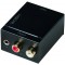 Logili ca0102 coaxial et TOSLINK Convertisseur audio analogique L/R sur table, Circuit de bruit libre transferts Noir NKAdaptate