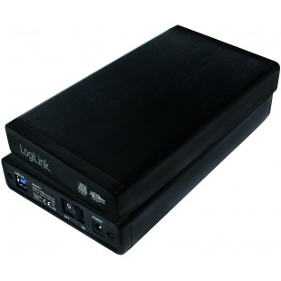 LogiLink ua0284 USB 3.0 Boitier pour Disque Dur (3,5 Pouces) S-ATA Disques durs jusqu'a  6TB avec commutateur Marche/Noir