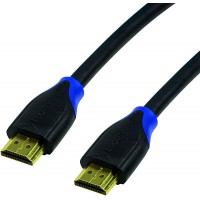 LogiLink CH0063 Cable HDMI standard haute vitesse avec Ethernet pour resolutions jusqu'a  4096 x 2160, Ultra HD et 3D Noir 3 m