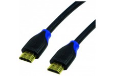 LogiLink CH0063 Cable HDMI standard haute vitesse avec Ethernet pour resolutions jusqu'a  4096 x 2160, Ultra HD et 3D Noir 3 m