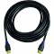 LogiLink CH0063 Cable HDMI standard haute vitesse avec Ethernet pour resolutions jusqu'a  4096 x 2160, Ultra HD et 3D Noir 3 m