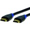 LogiLink CH0063 Cable HDMI standard haute vitesse avec Ethernet pour resolutions jusqu'a  4096 x 2160, Ultra HD et 3D Noir 3 m