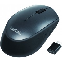 LogiLink ID0160 Souris sans Fil USB-C avec Technologie Auto-Ink Noir 2,4 GHz