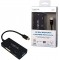 LogiLink CV0110 Adaptateur Mini DisplayPort vers DVI/HDMI/VGA Noir