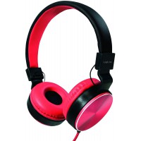 LogiLink HS0049RD Casque stereo Pliable elegant avec Son Haute qualite et Grand Confort Rouge