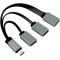 LogiLink UA0315 Hub USB-C (USB 3.1 Gen1 jusqu'a  5 Gbps) avec fiche Droite vers 2 Ports USB 2.0 (Type A Femelle) + 1 Port USB 3.