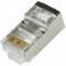 MP0070 RJ-45 Argent connecteur de Fils - Connecteurs de Fils (RJ-45, Argent, Cat6a, S/UTP (STP), Or, 6,5 mm)