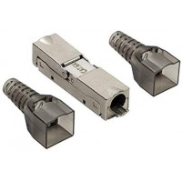 LogiLink MP0046 connecteur de fils Gris - Connecteurs de fils (Gris, Cat6a, Aluminium, 1 piece(s))