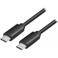 LogiLink CU0129 cable USB 1 m USB C Male Noir - Cables USB (1 m, USB C, USB C, 3.1 (3.1 Gen 2), 10000 Mbit/s, Noir)