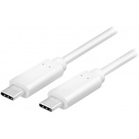 LogiLink CU0131 cable USB 1 m USB C Male Blanc - Cables USB (1 m, USB C, USB C, 3.1 (3.1 Gen 2), 10000 Mbit/s, Blanc)