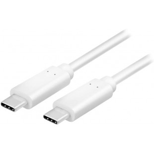 LogiLink CU0131 cable USB 1 m USB C Male Blanc - Cables USB (1 m, USB C, USB C, 3.1 (3.1 Gen 2), 10000 Mbit/s, Blanc)