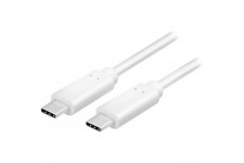 LogiLink CU0131 cable USB 1 m USB C Male Blanc - Cables USB (1 m, USB C, USB C, 3.1 (3.1 Gen 2), 10000 Mbit/s, Blanc)