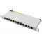 LogiLink NP0068 baie de branchements 0.5U - Baies de branchements (Cat6, Gigabit Ethernet, RJ45, Gris, Metal, 0.5U)