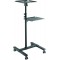 LogiLink BP0069 Chariot reglable pour projecteur/Ordinateur Portable Noir