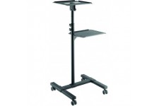 LogiLink BP0069 Chariot reglable pour projecteur/Ordinateur Portable Noir