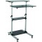 LogiLink BP0070 Station de Travail Compact et Enroulable Argente/Noir