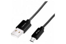 LogiLink CU0132 cable USB 1 m USB 2.0 USB A Micro-USB A Gris