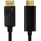 DisplayPort 1.2 vers HDMI High Speed avec Ethernet (1.4) Cable de raccordement 4K pour Une qualite HD et 3D avec Une Meilleure T