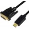 LogiLink CV0132 Cable de raccordement DisplayPort (v1.2) vers DVI-D (24+1) pour resolution Full HD de 1080p/60Hz, 3 m