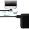 Cable de raccordement USB 2.0 vers Micro-USB coude a  90° Noir 1 m