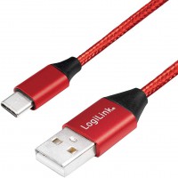 Cable de connexion USB 2.0 - USB (type A) vers USB (type C) - Rouge - 0,3 m