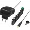 LogiLink PA0198 Bloc d'alimentation Universel 34 W avec Port USB et 8 adaptateurs differents, Court-Circuit, surtension, surchau