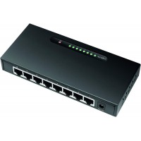 LogiLink Commutateur reseau Gigabit Ethernet LAN pour Ordinateur de Bureau dans Le boitier metallique, QoS, Champ de Commutation