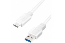 LogiLink CU0166 Cable de raccordement USB 3.2 Gen 1 (0,5m) EU WeiB