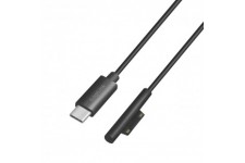 LogiLink 057348 Cable de Recharge USB-CTM pour Microsoft Surface Noir