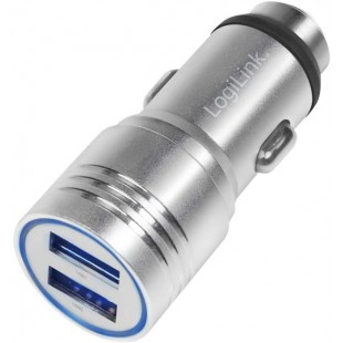 LogiLink PA0228 Adaptateur de Charge USB pour Allume-Cigare avec Fonction de Chargement Rapide et Protection Contre Les Courts-C