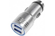 LogiLink PA0228 Adaptateur de Charge USB pour Allume-Cigare avec Fonction de Chargement Rapide et Protection Contre Les Courts-C