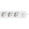 LogiLink- Bloc multiprise avec Interrupteur et Protection IP20 - Longueur du cable 1,5 m - Blanc Triple Blanc.
