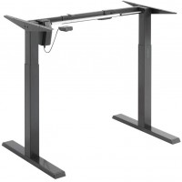 LogiLink EO0029 - Support de Bureau electrique reglable (Hauteur 730-1230 mm), 1 Moteur, Noir