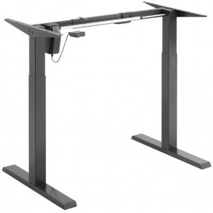 LogiLink EO0029 - Support de Bureau electrique reglable (Hauteur 730-1230 mm), 1 Moteur, Noir