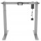 LogiLink EO0029G - Support de Bureau electrique reglable (Hauteur 730-1230 mm), 1 Moteur, Gris, electrique sans memoire