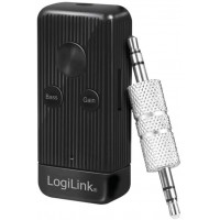 LogiLink BT0055 Recepteur Audio Bluetooth 5.0 pour equipement Audio Non Bluetooth avec amplificateur de Basse et reduction du Br