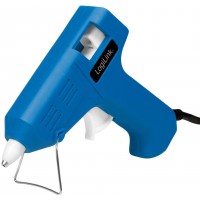 LogiLink WZ0050 Mini pistolet a  colle 10 W Ideal pour le bricolage (do it yourself) Travail sur pied Couleur : bleu - Avec 2 ca