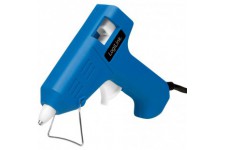 LogiLink WZ0050 Mini pistolet a  colle 10 W Ideal pour le bricolage (do it yourself) Travail sur pied Couleur : bleu - Avec 2 ca