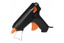 LogiLink WZ0051 Mini pistolet a  colle chaude 20 W Ideal pour le bricolage (do it yourself) Travaux avec pied Couleur : noir Ave