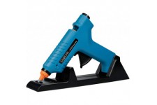 LogiLink WZ0052 - Mini pistolet a  colle 80 W ideal pour le bricolage (do it yourself) travail avec pied, couleur : bleu - avec 