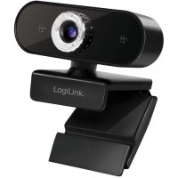 LogiLink UA0368 Webcam USB HD avec Microphone pour des Conversations video nettes avec Famille/Amis/Professionnels (Skype, Team,