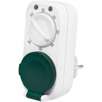 LogiLink ET0013 ET0013 Minuterie mecanique avec capteur crepusculaire avec 7 Modes differents et reglages - Protection IP44 pour