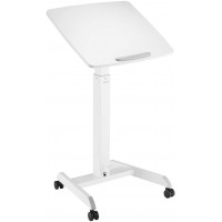 LogiLink EO0035 - Poste de travail assis/debout sur roulettes et reglable en hauteur par pedale