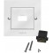 LogiLink AH0017 - Prise Murale HDMI avec 1 x HDMI High Speed avec raccord Ethernet (Femelle/Femelle) en Blanc