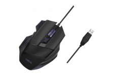 LogiLink ID0202 Souris de Gaming USB Ergonomique 2400 dpi avec 6 Boutons programmables et Bouton de Commutation DPI Noir